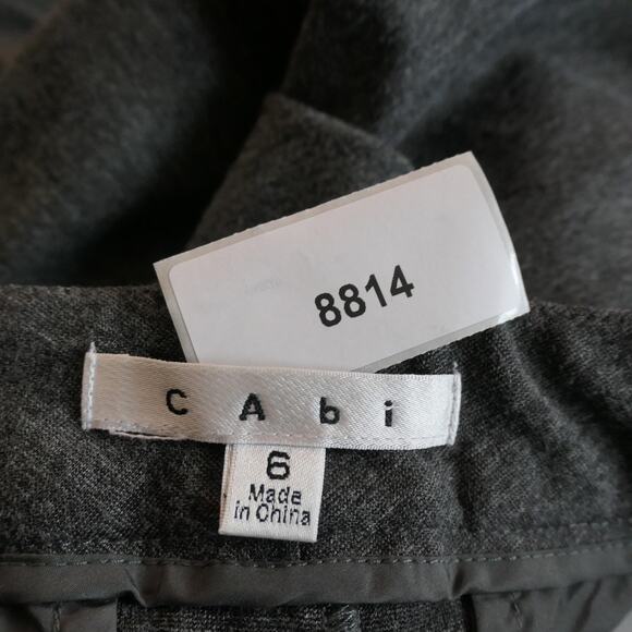 CABI My Favorite Trousers Ponte Pants Womens 6 Gray Flare Career Knit Style 575R - Picture 11 of 11